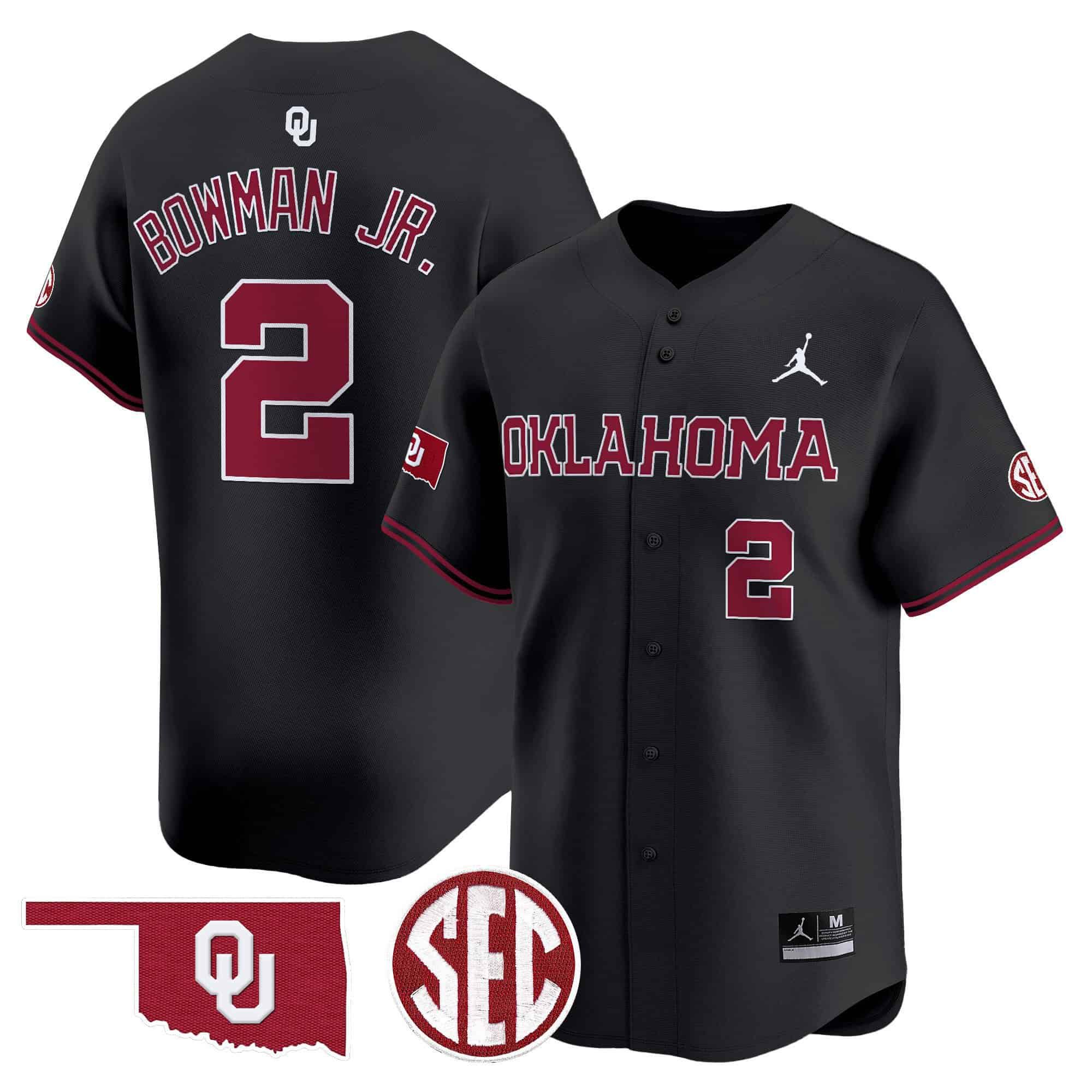 Men Oklahoma Sooners #2 Bowman jr Black 2024 Vapor Premier Limited NCAA Jersey->indianapolis colts->NFL Jersey